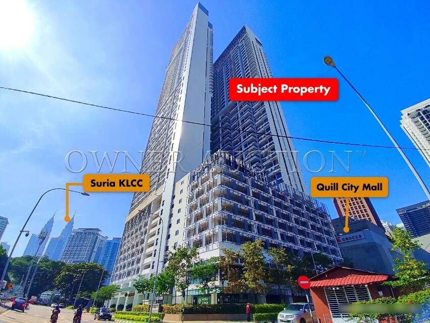 [Dual Key; Vacant Unit] Small Office Home Office (SOHO) with balcony [Doorstep to Quill City Mall & linked to the Medan Tuanku Monorail Station; 6 min to Suria KLCC]