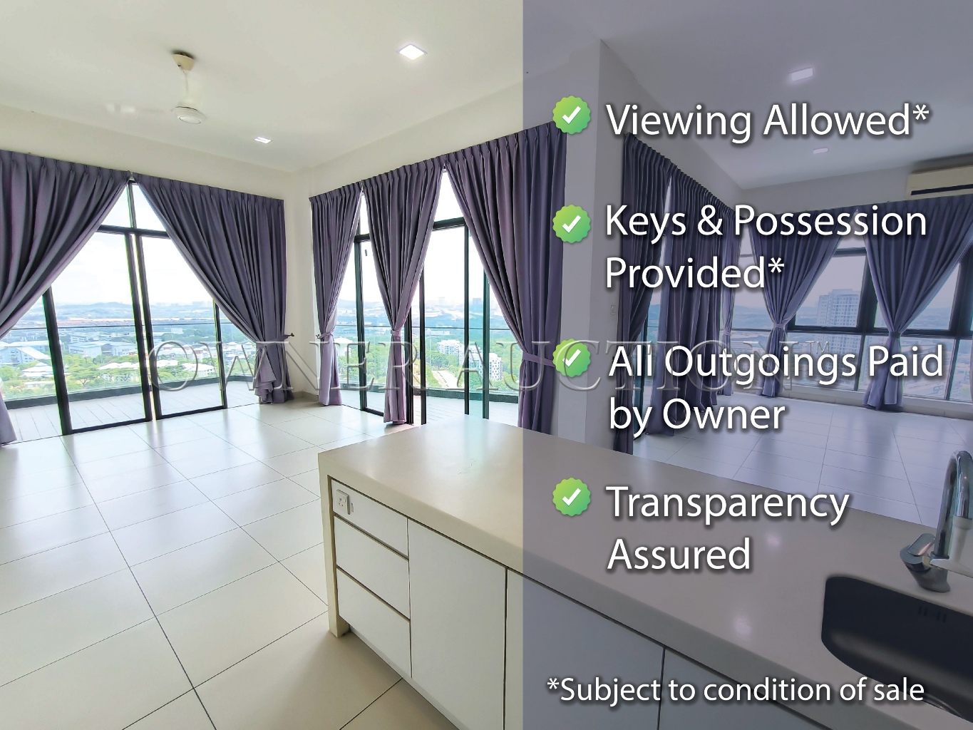 [Penthouse unit; Balcony with city view] Condominium [4 min to DPULZE Shopping Centre, Tamarind Square & MMU]