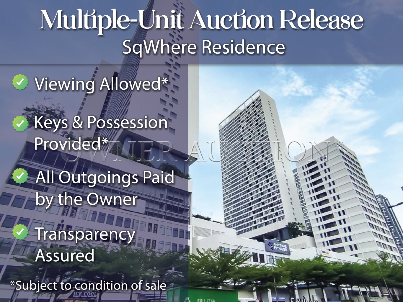[4 Units] Sqwhere Residences Service Apartment