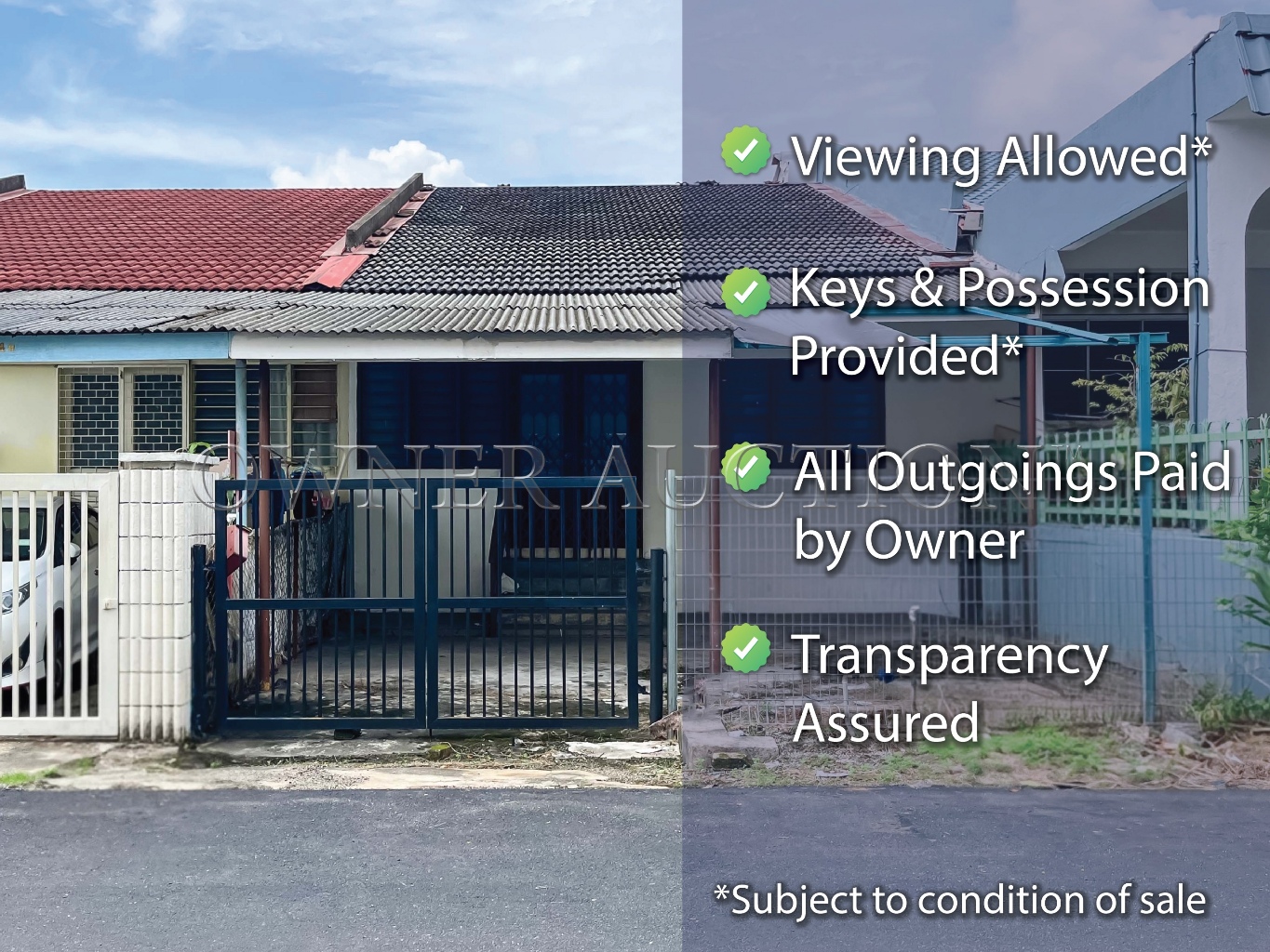 [Facing open, Wide Frontage] 1 Storey Link House [4 min to MRT Taman Suntex,10 min to MRT Cannaught]