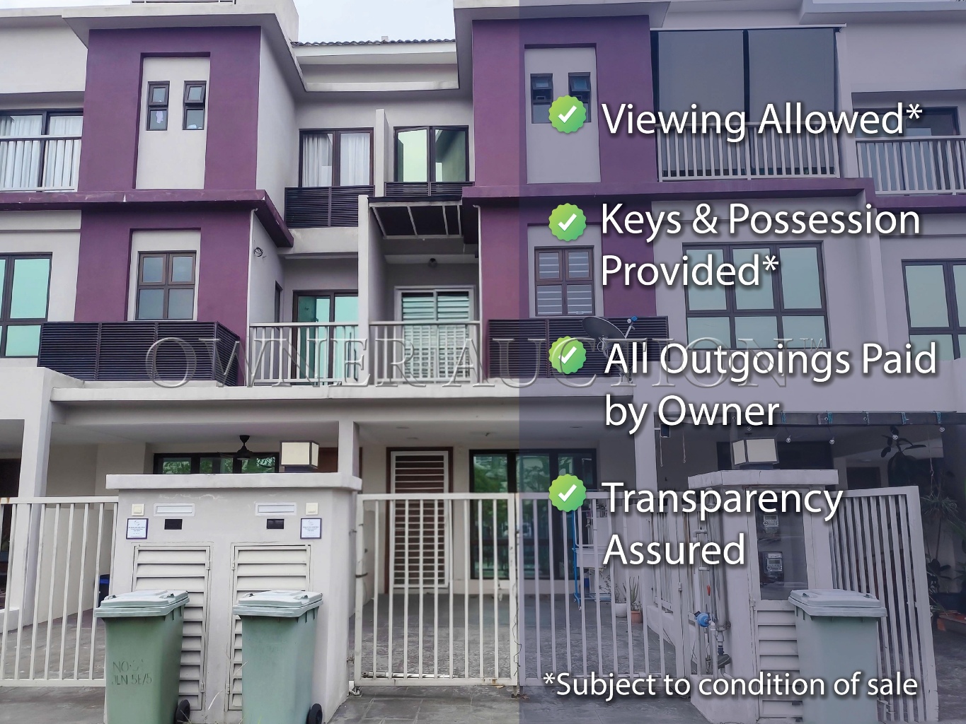 [Facing open and renovated unit at lower floor] Town House (Lower Unit) [5 min to Lotus Bangi; Close to AEON Nilai]