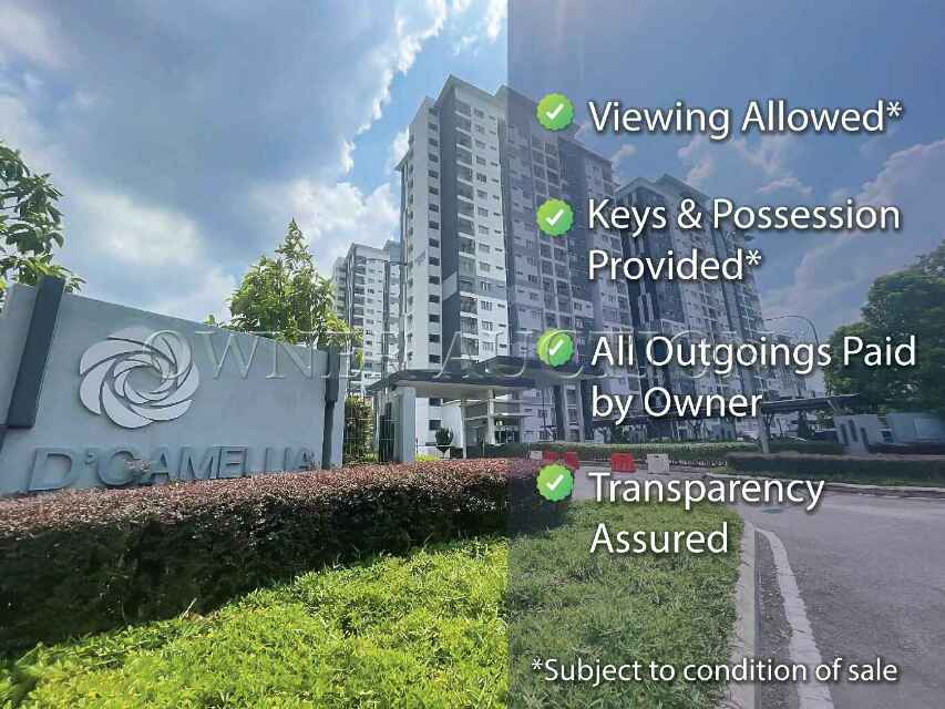 [Vacant unit with Balcony] Freehold Condominium [5 min to Setia EcoHill Mall]