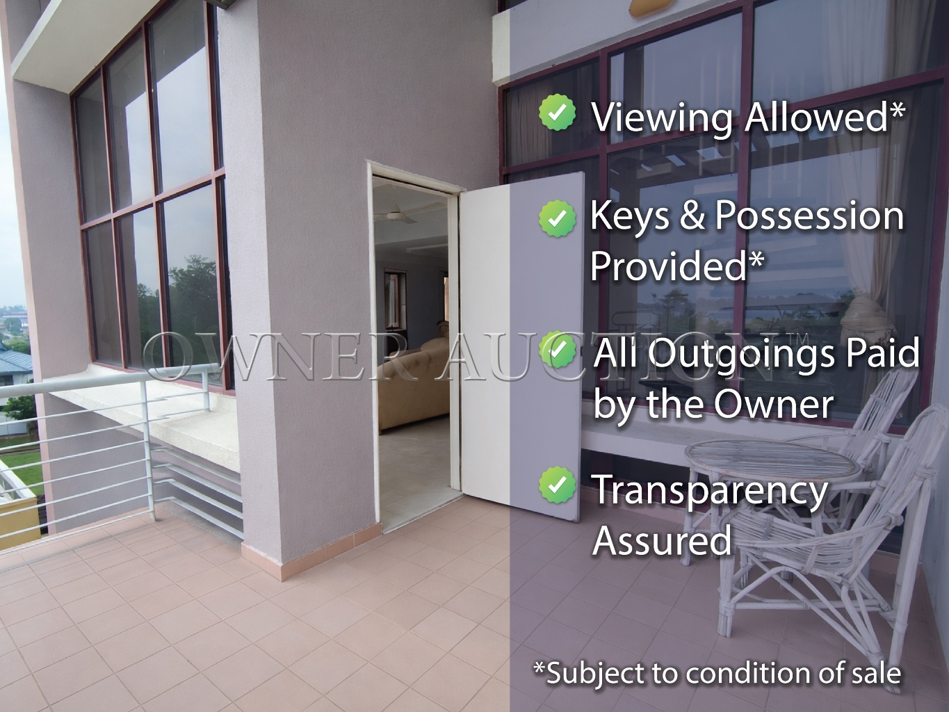 [Vacant Unit, Seaview] Condominium [4 min to Klebang Beach]