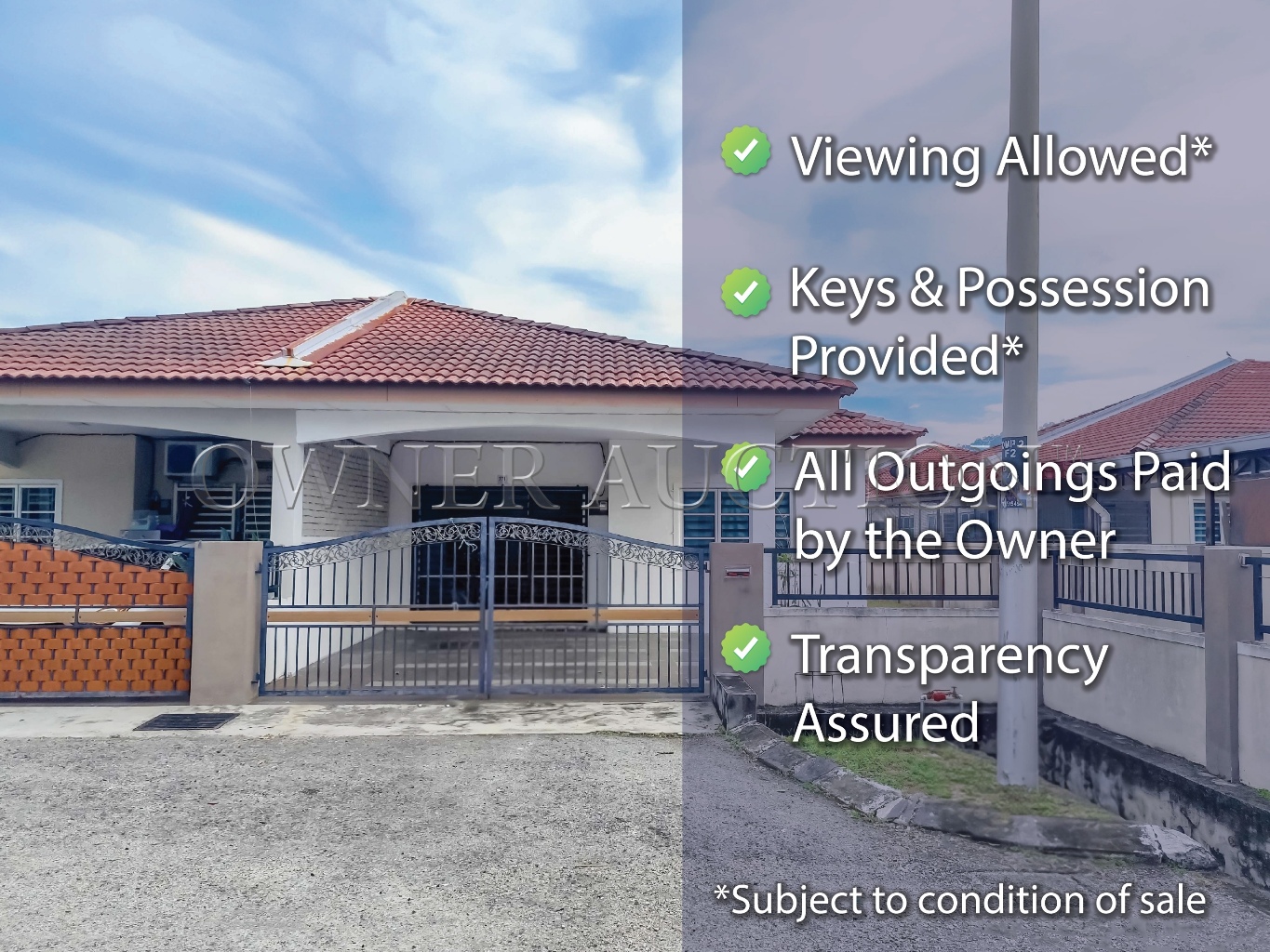 [End Lot Unit; Vacant unit] 1 Storey Semi Detached House [Short distance to Marina Island Jetty, access to Pulau Pangkor]