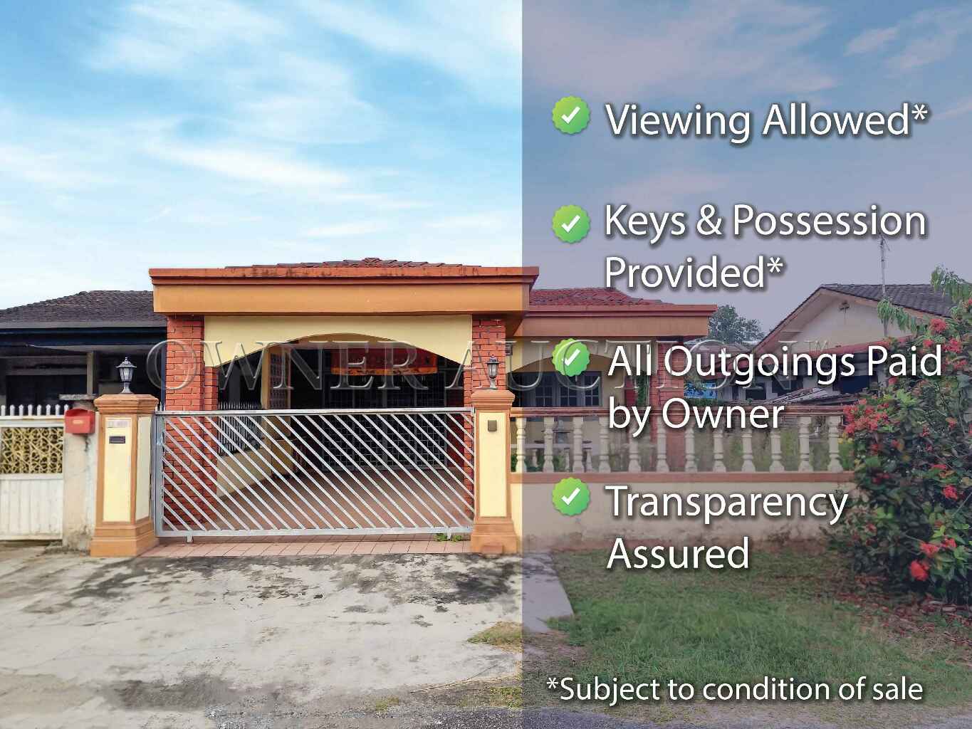 [Vacant Unit] 1 Storey Semi Detached House [Easy access to the North–South Expressway]