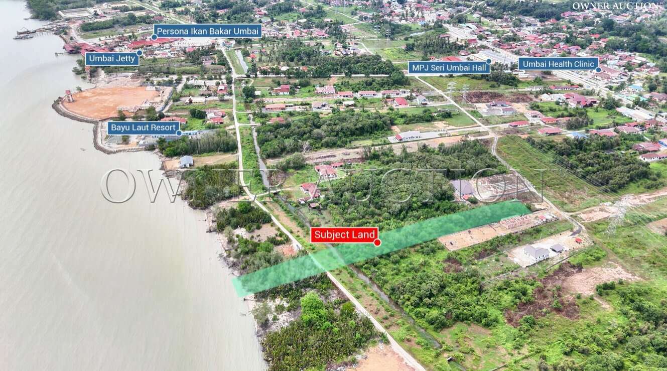 [Sea View Land; Easy Road Access] Agricultural Land [3 min drive to Jeti Umbai and Medan Ikan Bakar Umbai]