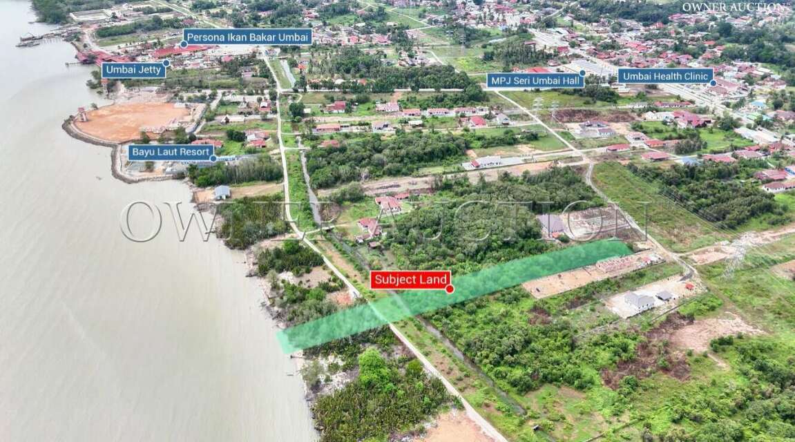 [Sea View Land; Easy Road Access] Agricultural Land [3 min drive to Jeti Umbai and Medan Ikan Bakar Umbai]